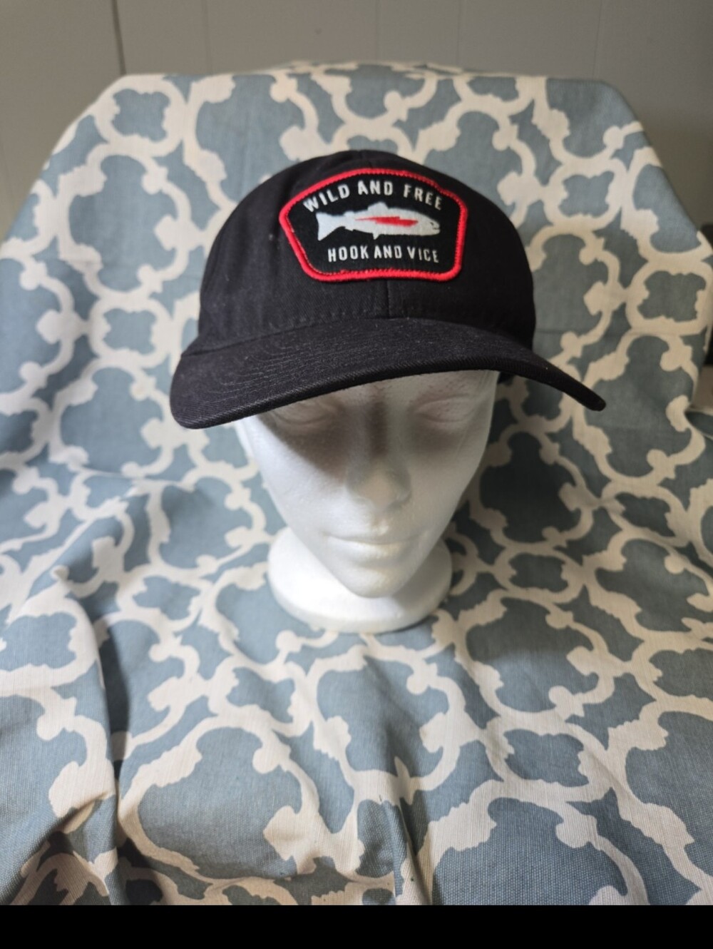 HOOK AND VICE FISHING BALL CAP HAT FISHING